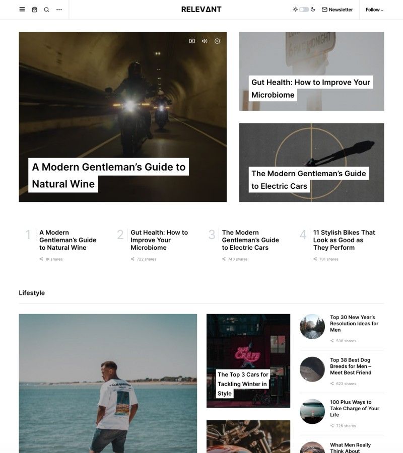 Newsblock - News & Magazine WordPress Theme with Dark Mode