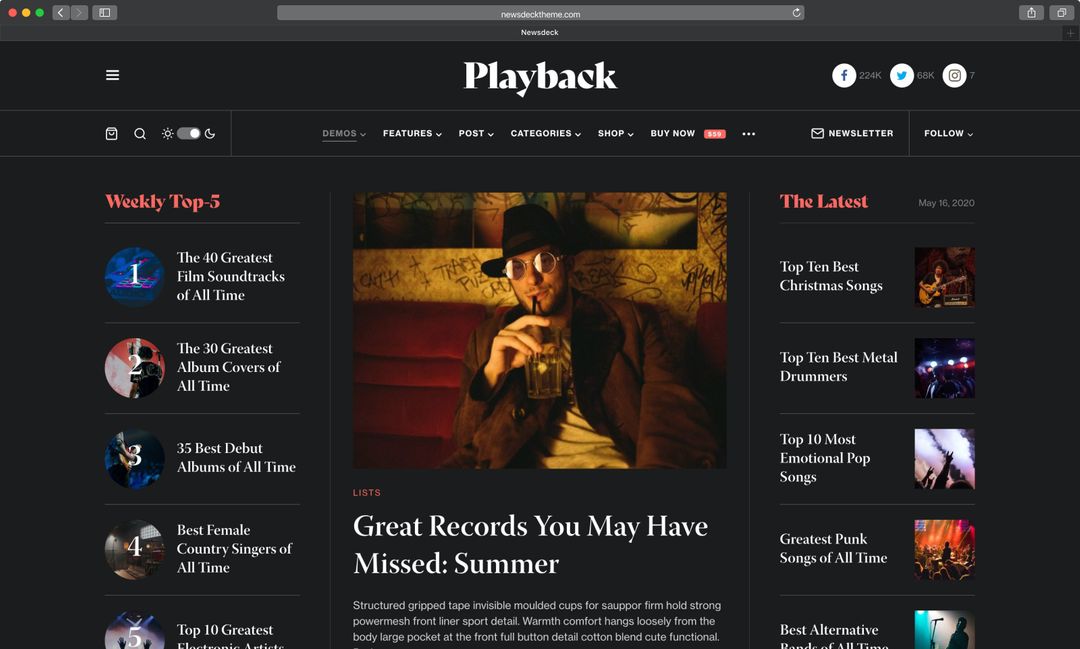 Newsblock - News & Magazine WordPress Theme with Dark Mode